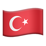 Flag: Turkey - Apple