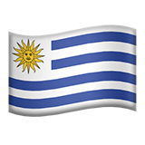 Flag: Uruguay - Apple