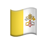 Flag: Vatican City - Apple