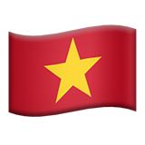 Flag: Vietnam - Apple