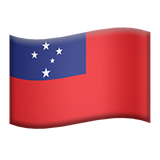 Flag: Samoa - Apple