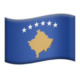 Flag: Kosovo - Apple