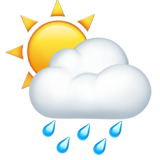 Sun Behind Rain Cloud - Apple