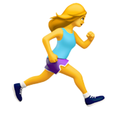 Woman Running Right Arrow - Apple