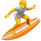 Person Surfing - Apple