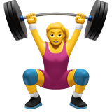 Woman Weightlifting - Apple