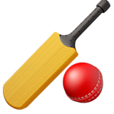 Cricket Bat and Ball - Apple
