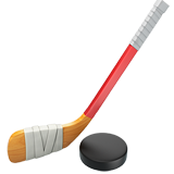 Ice Hockey Stick and Puck - Apple