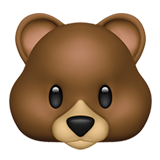 Bear Face - Apple