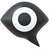 Eye in Speech Bubble - Apple