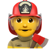 Man Firefighter - Apple