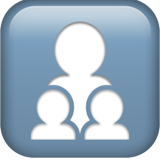 Family: Woman, Girl, Boy - Apple