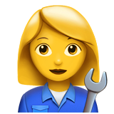 Woman Mechanic - Apple