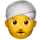 Man Wearing Turban - Apple