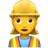 Woman Construction Worker - Apple