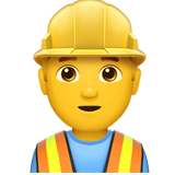 Man Construction Worker - Apple