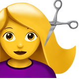 Woman Getting Haircut - Apple