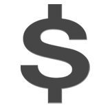 Dollar Sign - Apple