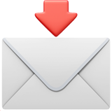 Envelope with Down Arrow - Apple