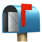 Open Mailbox with Raised Flag - Apple