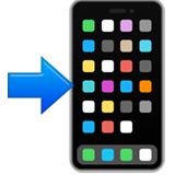 Mobile Phone with Arrow - Apple