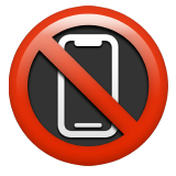 No Mobile Phones - Apple