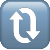 Clockwise Vertical Arrows - Apple