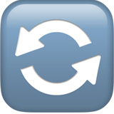 Counterclockwise Arrows Button - Apple