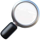Right-Pointing Magnifying Glass - Apple