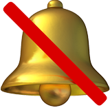 Bell with Slash - Apple
