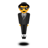 Man in Suit Levitating - Apple