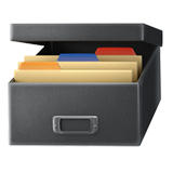 Card File Box - Apple