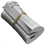 Rolled-Up Newspaper - Apple