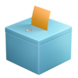 Ballot Box with Ballot - Apple