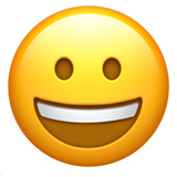 Grinning Face - Apple