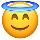 Smiling Face with Halo - Apple