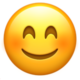 Smiling Face with Smiling Eyes - Apple