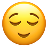 Relieved Face - Apple