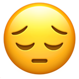 Pensive Face - Apple