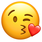 Face Blowing Kiss - Apple