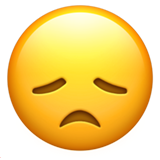 Disappointed Face - Apple