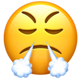 Face with Steam from Nose - Apple