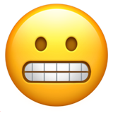 Grimacing Face - Apple