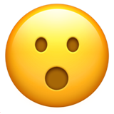 Face with Open Mouth - Apple