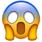 Face Screaming in Fear - Apple