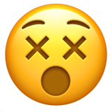 Face with Crossed-out Eyes - Apple