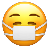 Face with Medical Mask - Apple