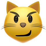 Cat Face with Wry Smile - Apple