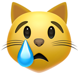 Crying Cat Face - Apple