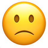 Slightly Frowning Face - Apple